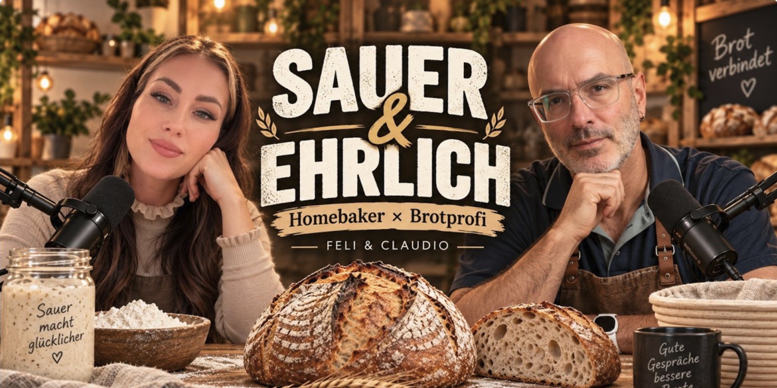 Sauer & Ehrlich – Homebaker × Brotprofi, Feli und Claudio